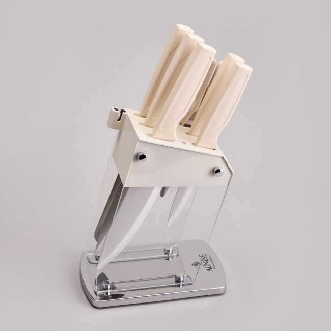 Набор ножей agness  на пластиковой подставке, 7 предметов Agness (911-782)