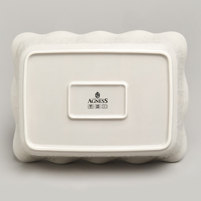 Форма для запекания beige 32*24*8 см 2500 мл Agness (780-122)