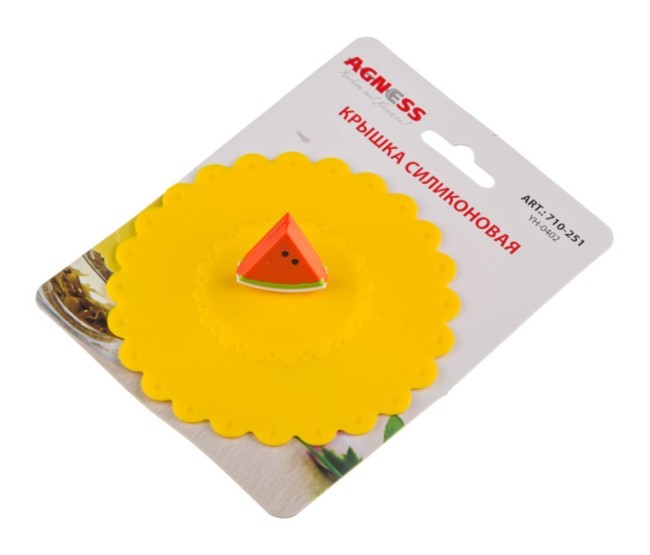 Силиконовая крышка диаметр=10,5 см. Agness (710-251) Силиконовая крышка диаметр=10,5 см. Agness (710-251)