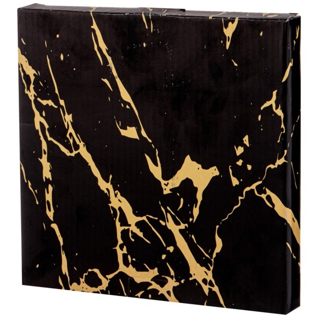 Тарелка закусочная коллекция "золотой мрамор" диаметр 20 см 19,5*19,5*2,2см Lefard (155-728)