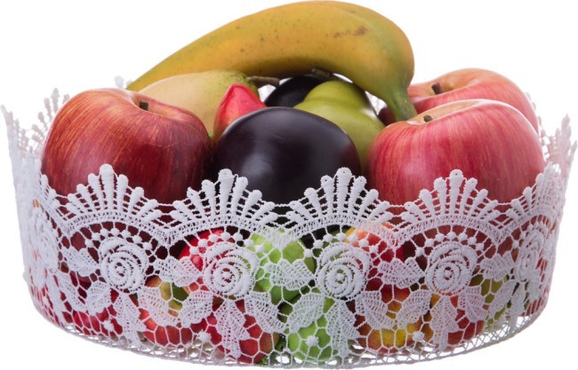 Корзинка белая диаметр=30 см, высота=10 см без упаковки Lefard (120-100) Корзинка белая диаметр=30 см, высота=10 см без упаковки Lefard (120-100)