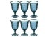 Набор бокалов для вина из 6 шт."индиго" 280 мл. высота=16 см. (кор=4набор.) Lefard (228-039)