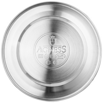 Чайник agness со свистком,  3,0 л и складывающейся ручкой Agness (937-032)