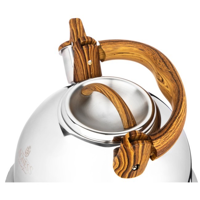 Чайник agness со свистком,  3,0 л и складывающейся ручкой Agness (937-032) Чайник agness со свистком,  3,0 л и складывающейся ручкой Agness (937-032)