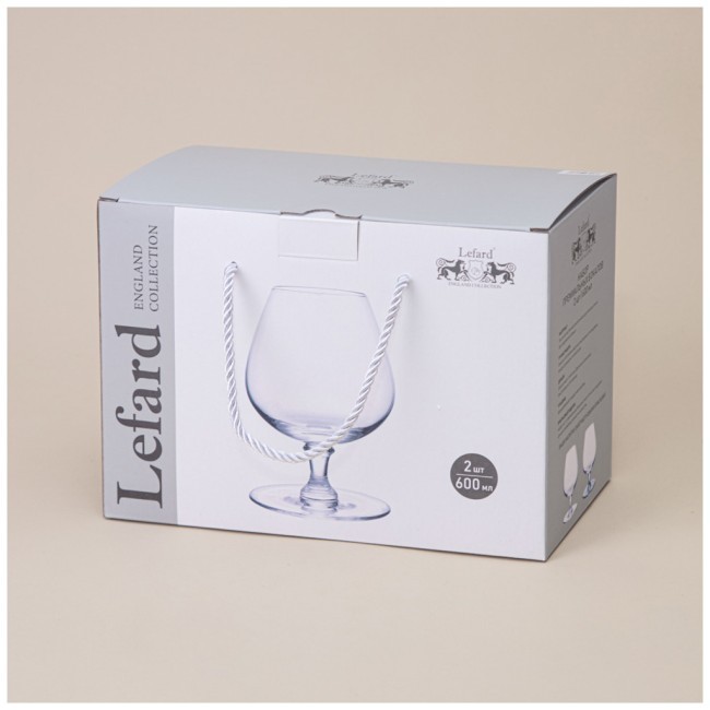 Набор бокалов для коньяка из 2 шт "crazy balance" blue 600 мл Lefard (693-015)
