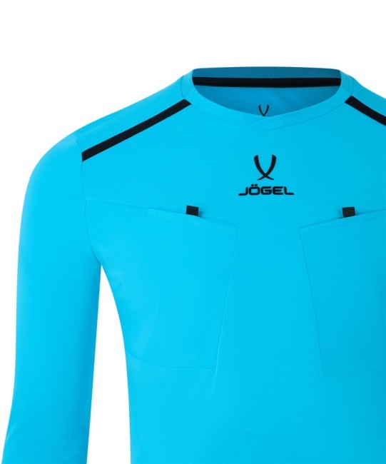 Футболка судейская с длинным рукавом JOGEL DIVISION PerFormDRY Referee LS Tee, голубой (2123304) Футболка судейская с длинным рукавом JOGEL DIVISION PerFormDRY Referee LS Tee, голубой (2123304)