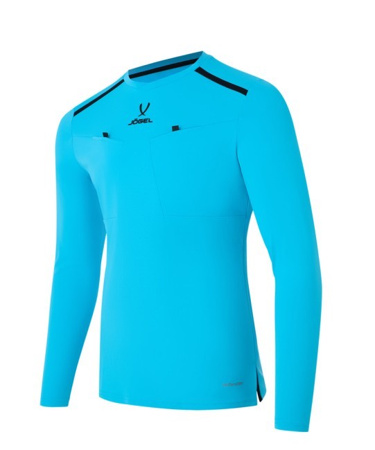 Футболка судейская с длинным рукавом JOGEL DIVISION PerFormDRY Referee LS Tee, голубой (2123304) Футболка судейская с длинным рукавом JOGEL DIVISION PerFormDRY Referee LS Tee, голубой (2123304)