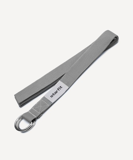 Ремень для йоги STARFIT YB-100 240 см, темно-серый (2113734)