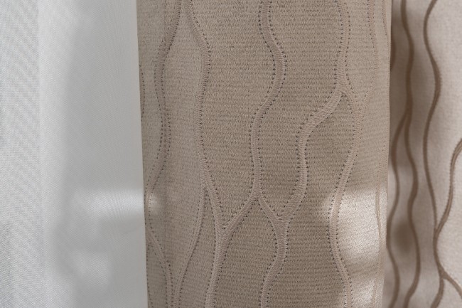 Портьера Mesh бежевый 275*260 (TT-00013896)