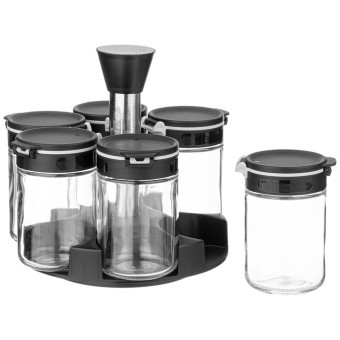 Набор емкостей для специй 6шт 200мл на подставке agness Agness (671-102) Набор емкостей для специй 6шт 200мл на подставке agness Agness (671-102)