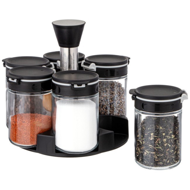 Набор емкостей для специй 6шт 200мл на подставке agness Agness (671-102) Набор емкостей для специй 6шт 200мл на подставке agness Agness (671-102)