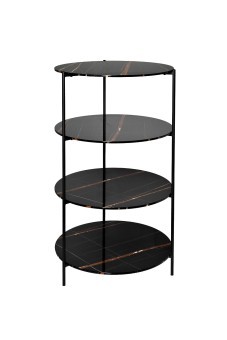 Стеллаж черный d50*124см (TT-00009986)