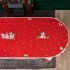 Скатерть овальная "с новым годом" 140х300см ,красный, 100% хлопок,твил пропитка Lefard (850-763-42) Скатерть овальная "с новым годом" 140х300см ,красный, 100% хлопок,твил пропитка Lefard (850-763-42)