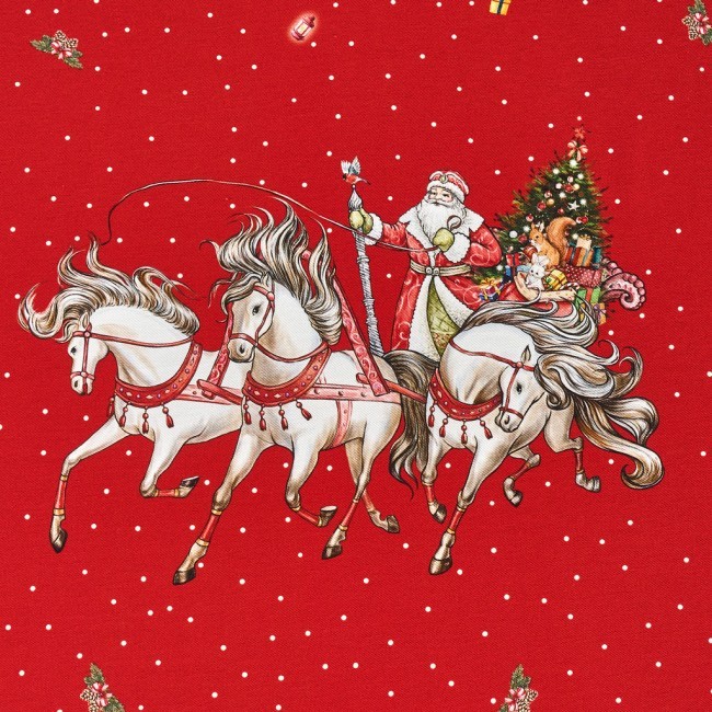 Скатерть овальная "с новым годом" 140х300см ,красный, 100% хлопок,твил пропитка Lefard (850-763-42) Скатерть овальная "с новым годом" 140х300см ,красный, 100% хлопок,твил пропитка Lefard (850-763-42)