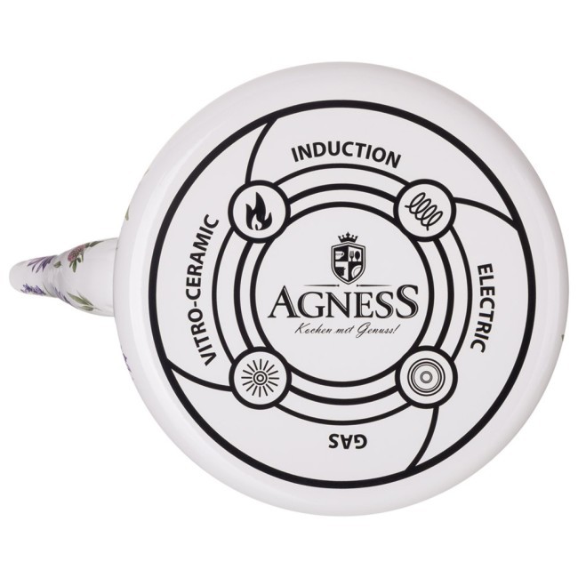 Чайник agness эмалированный серия "flower story", 2,3 л Agness (943-092)