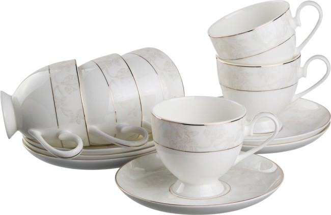 Чайный набор lefard "снежная королева" на 6 пер. 12 пр. 250 мл Lefard (440-071)