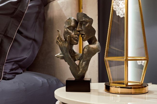 Статуэтка "Влюбленные-2" металлик 19*10*32см (TT-00007795)