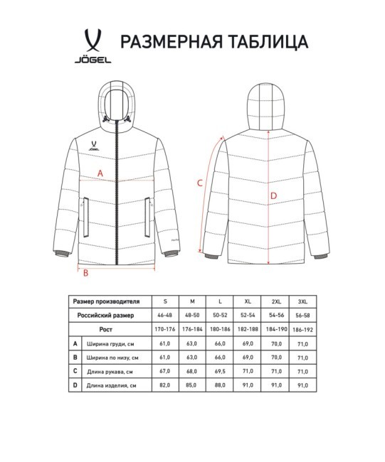 Куртка утепленная JOGEL ESSENTIAL PerFormPROOF Padded Jacket, темно-синий (2117061) Куртка утепленная JOGEL ESSENTIAL PerFormPROOF Padded Jacket, темно-синий (2117061)