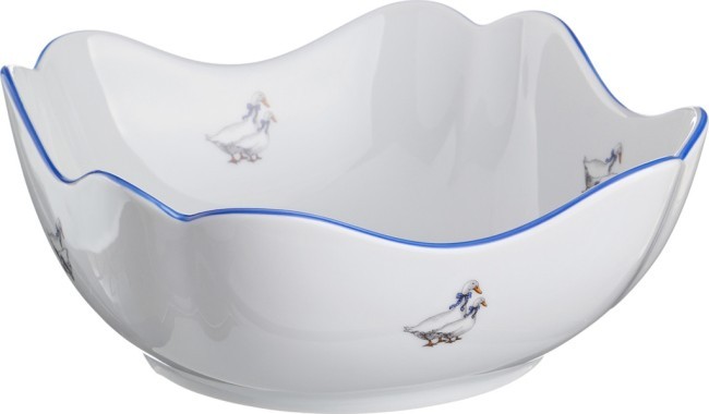 Салатник "гуси" 21*21 см. высота=9 см. DUBI (606-502) Салатник "гуси" 21*21 см. высота=9 см. DUBI (606-502)