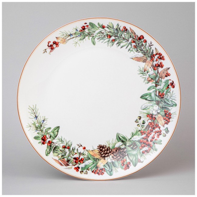 Тарелка обеденная lefard "морозко" 27 см  Lefard (85-2039)