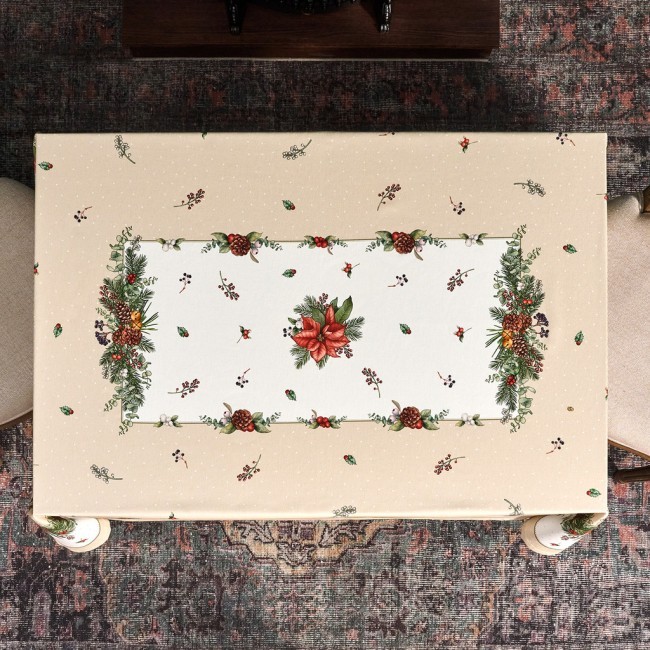 Скатерть "celebration" 140х110см ,бежевый,100% хлопок с пропиткой,твил,горох Lefard (850-734-26) Скатерть "celebration" 140х110см ,бежевый,100% хлопок с пропиткой,твил,горох Lefard (850-734-26)