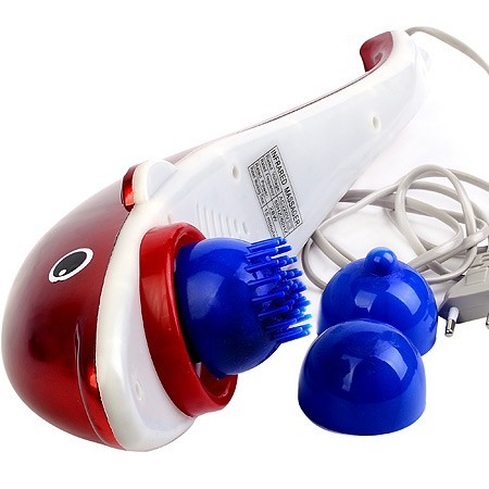 Массажер Дельфин 50Вт 3 насадки (99)