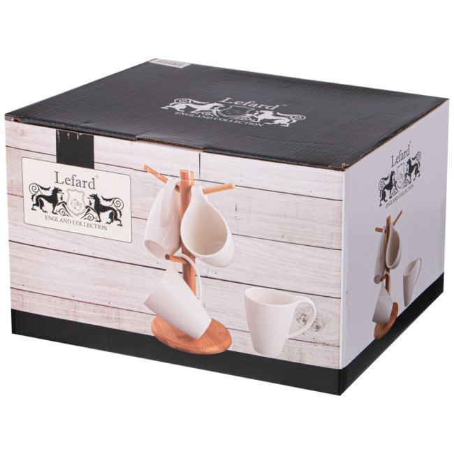 Набор кружек lefard "native" на дер. подставке 4 шт. 13*8,5*10,5 см 380 мл Lefard (474-230) Набор кружек lefard "native" на дер. подставке 4 шт. 13*8,5*10,5 см 380 мл Lefard (474-230)