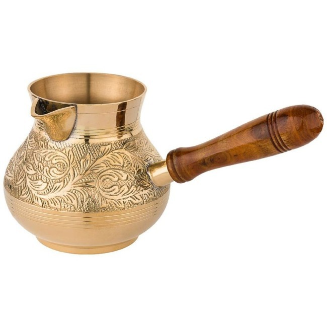 Турка резная "graving" 800мл. латунь Lefard (733-123) Турка резная "graving" 800мл. латунь Lefard (733-123)