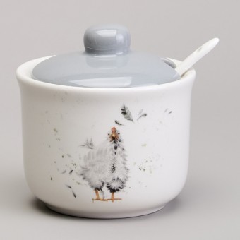 Сахарница с ложкой lefard "funny hens" 9,5*10 см 300 мл Lefard (358-2309)