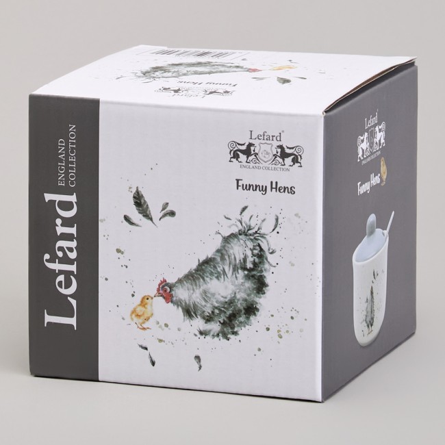 Сахарница с ложкой lefard "funny hens" 9,5*10 см 300 мл Lefard (358-2309)