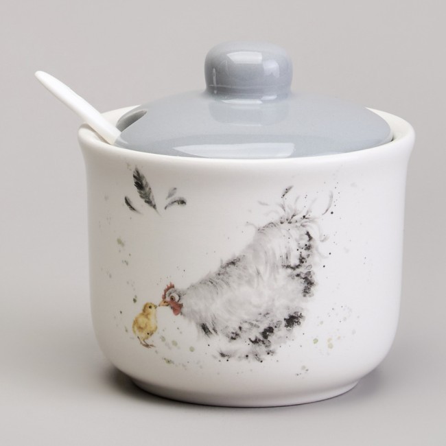 Сахарница с ложкой lefard "funny hens" 9,5*10 см 300 мл Lefard (358-2309)