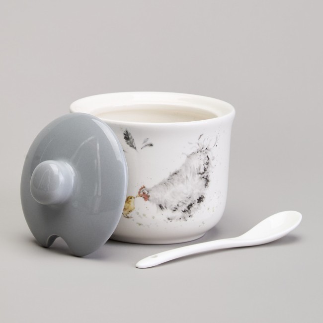 Сахарница с ложкой lefard "funny hens" 9,5*10 см 300 мл Lefard (358-2309)