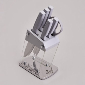 Набор ножей agness на пластиковой подставке, 7 предметов Agness (911-783) Набор ножей agness на пластиковой подставке, 7 предметов Agness (911-783)