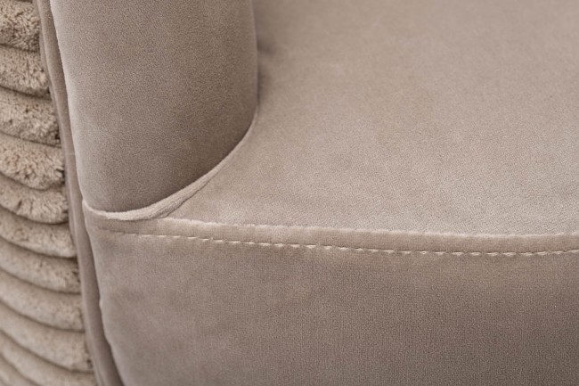 Кресло велюр бежевый 77*77*77см мет.ножки (TT-00007385)