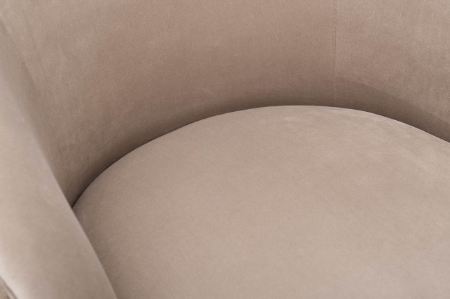 Кресло велюр бежевый 77*77*77см мет.ножки (TT-00007385)