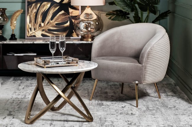 Кресло велюр бежевый 77*77*77см мет.ножки (TT-00007385)