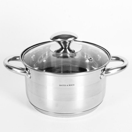 Кастрюля 2,6л нерж/ст с крышкой (9-30996-2,6)