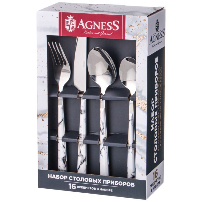 Набор столовых приборов agness, 16 предметов Agness (942-133)