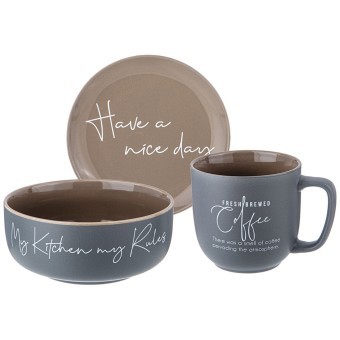 Набор посуды lefard 3 предмета "coffeemania" Lefard (756-463) Набор посуды lefard 3 предмета "coffeemania" Lefard (756-463)