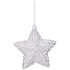 Набор декоративных изделий "звезды блестки" из 2-х шт. цвет:серебро диаметр=7,5 см (мал-36 наб./кор= Lefard (866-128)
