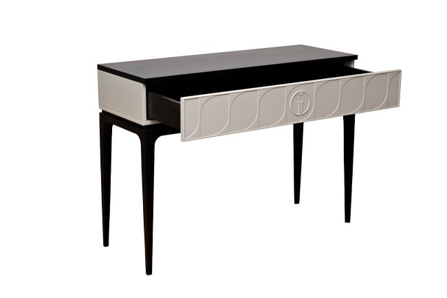 Консоль Spinola черно/серая 109*40*80см (TT-00011887)