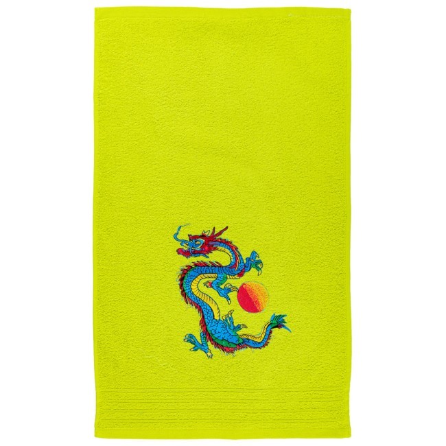 Полотенце махровое "год дракона",40х70см,лайм, махра Lefard (850-841-70)