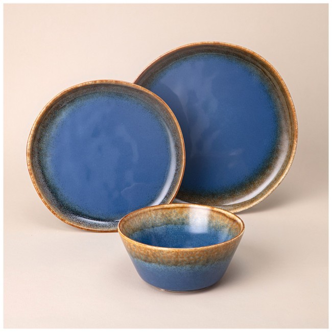 Набор посуды обеденный на 4 пер. 12 пр. синий Lefard (191-305)