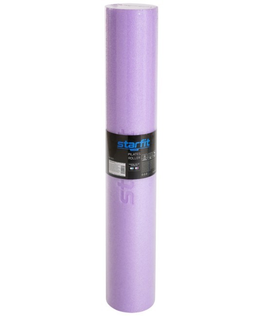 Ролик для йоги и пилатеса Starfit FA-501, 15x90 см, фиолетовый пастель (1007503)