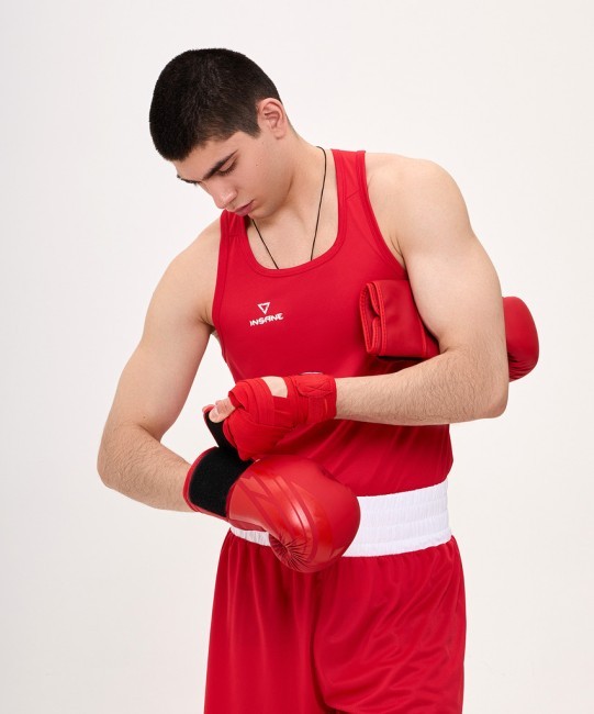 Перчатки боксерские INSANE ORO, ПУ, красный, 12 oz (2108353) Перчатки боксерские INSANE ORO, ПУ, красный, 12 oz (2108353)