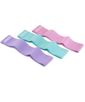 БЕЗ УПАКОВКИ Мини-эспандер STARFIT ES-204, высокая нагрузка, текстиль, фиолетовый пастель (2126490)