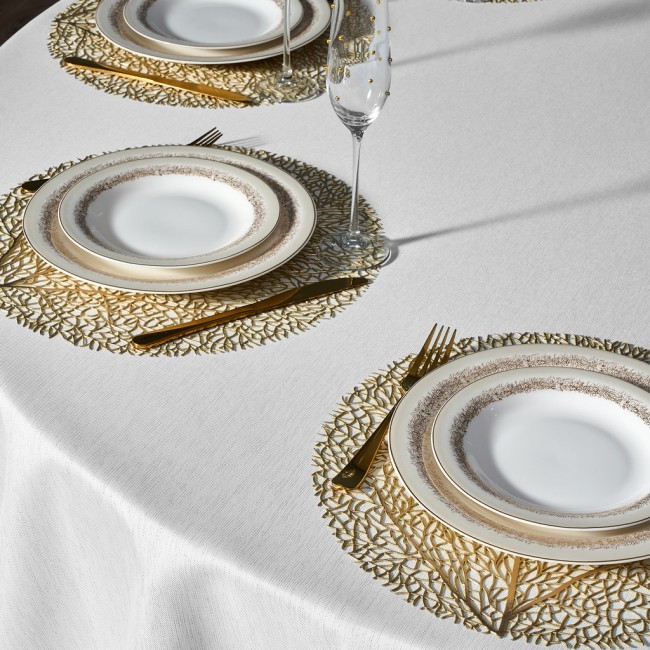 Скатерть d220 cm круглая, "феерия. серебро", цвет: белый, полиэстер 100% Lefard (986-004-26) Скатерть d220 cm круглая, "феерия. серебро", цвет: белый, полиэстер 100% Lefard (986-004-26)