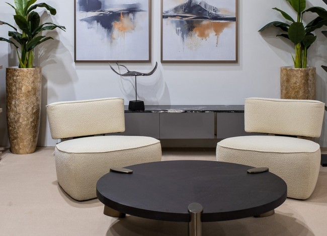 Кресло ткань букле бежевое 85*79*69см (TT-00013393)