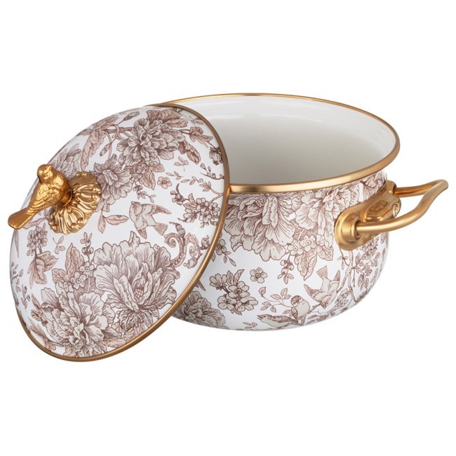 Набор посуды lefard серия royal garden 6пр: кастрюли 2,1л+2,8л (16+18см) и ковш 0,9л (14 см) Lefard (950-779)