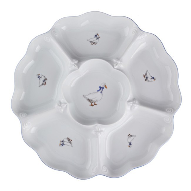 Менажница 6-ти секционная "гуси" диаметр=35 см. DUBI (606-501) Менажница 6-ти секционная "гуси" диаметр=35 см. DUBI (606-501)